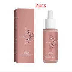 Bottle of revolutionary tanning face serum drops for flawless sun-kissed skin glow