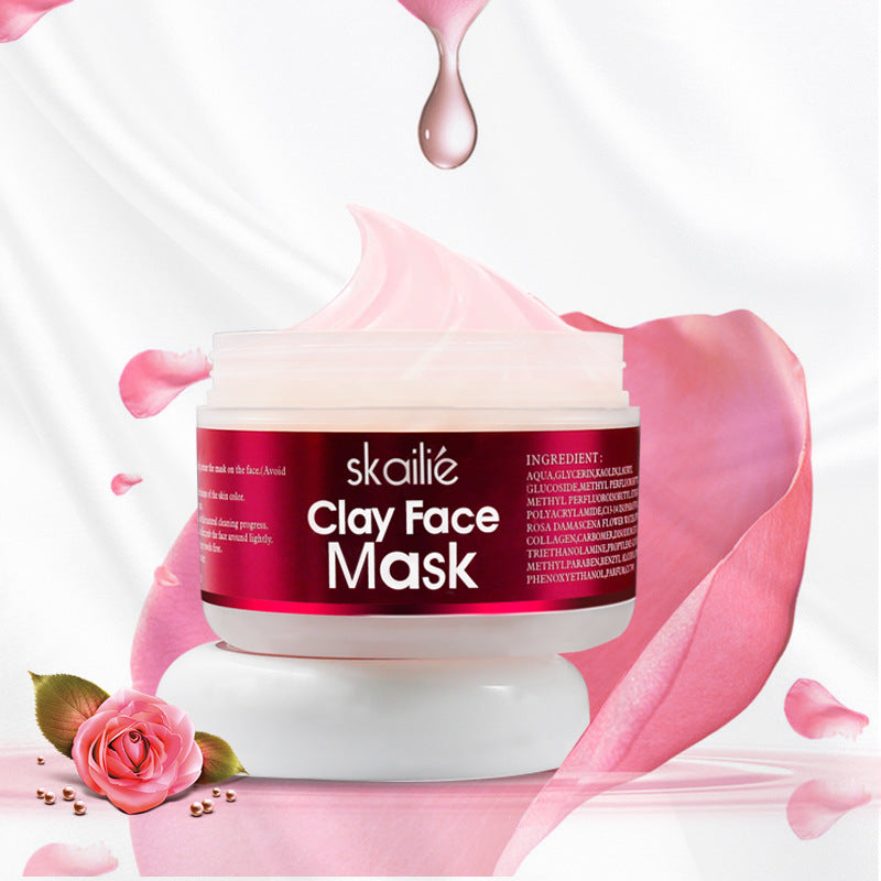 Clay Rose Face Mask for Glowing Skin