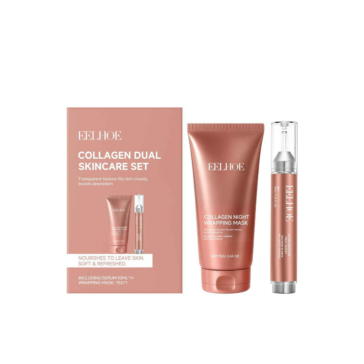 Hydrating Collagen Skincare Mask Set for Revitalized Skin