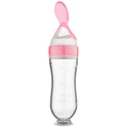 Squeezing Feeding Bottle Silicone Newborn Baby Training Rice Cereal