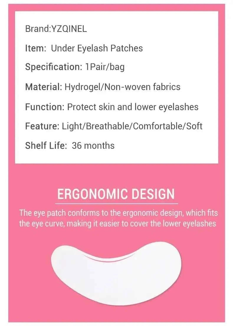 Hydrogel Eye Patch for Lash Extensions