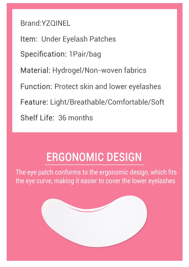 Hydrogel Eye Patch for Eyelash Extensions Under Eye Pads & Grafted Lash Stickers Beauty Tools