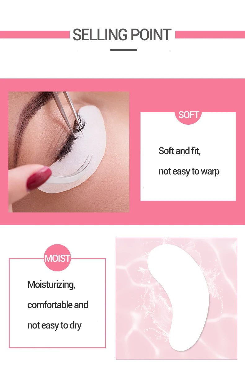 Hydrogel Eye Patch for Eyelash Extensions Under Eye Pads & Grafted Lash Stickers Beauty Tools