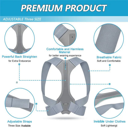 Posture Corrector Brace Shoulder Neck & Back Pain Relief for Men & Women