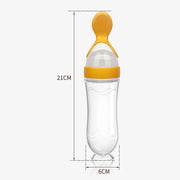 Squeezing Feeding Bottle Silicone Newborn Baby Training Rice Cereal