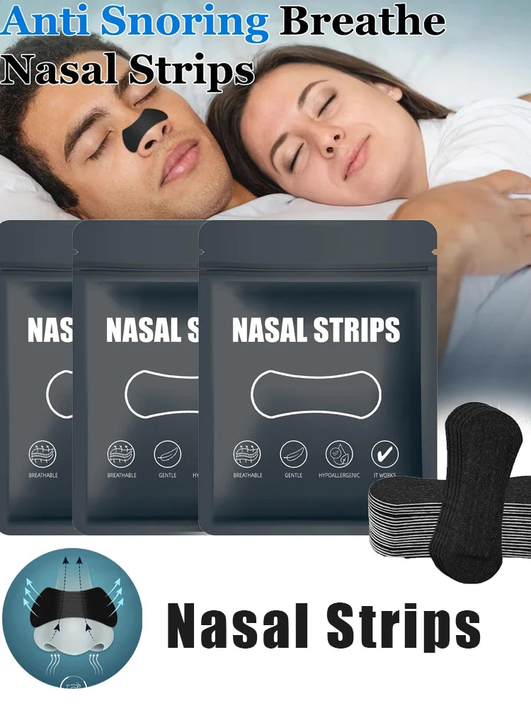Anti Snoring Nose Strips Nasal Breathing Patches for Better Sleep 