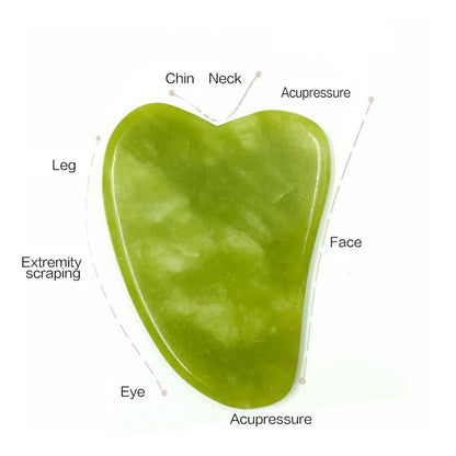 Gua Sha Massage Tool Set Natural Stone Face Jade Roller for SPA & Body