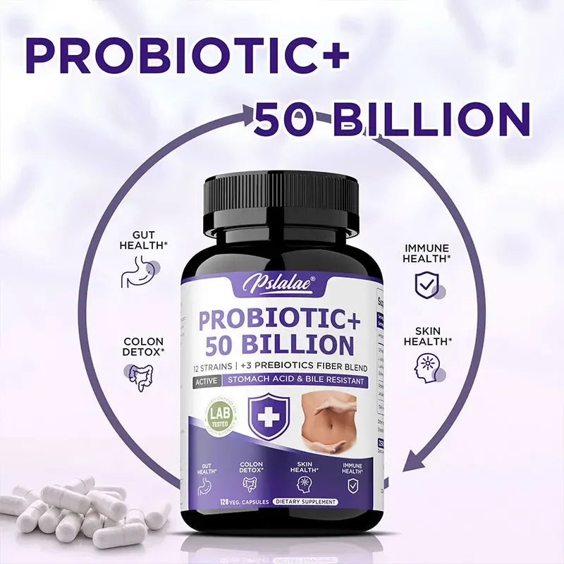 Probiotic 50 Billion CFU Gut Health Bloating Relief & Immunity for Men & Women