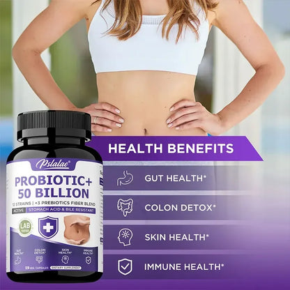 Probiotic 50 Billion CFU Gut Health Bloating Relief & Immunity for Men & Women