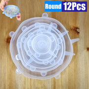 PCS Food Silicone Cover Stretch Lids Reusable Airtight Food Cap