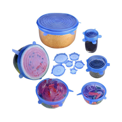PHOLEX 6/12/36PCS Silicone Stretch Lids – Reusable Food Covers