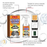 Kitchen Oil Stain Degreaser Pot Pan Stain Remover Grills Ovens Grease Cleaner