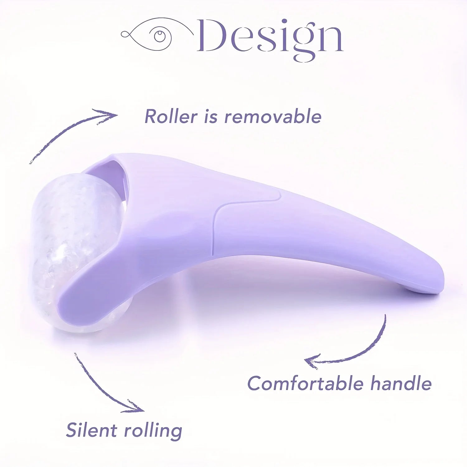 Large Ice Roller Facial Massager Cooling Beauty Tool for Face Eye & At-Home Spa Skincare