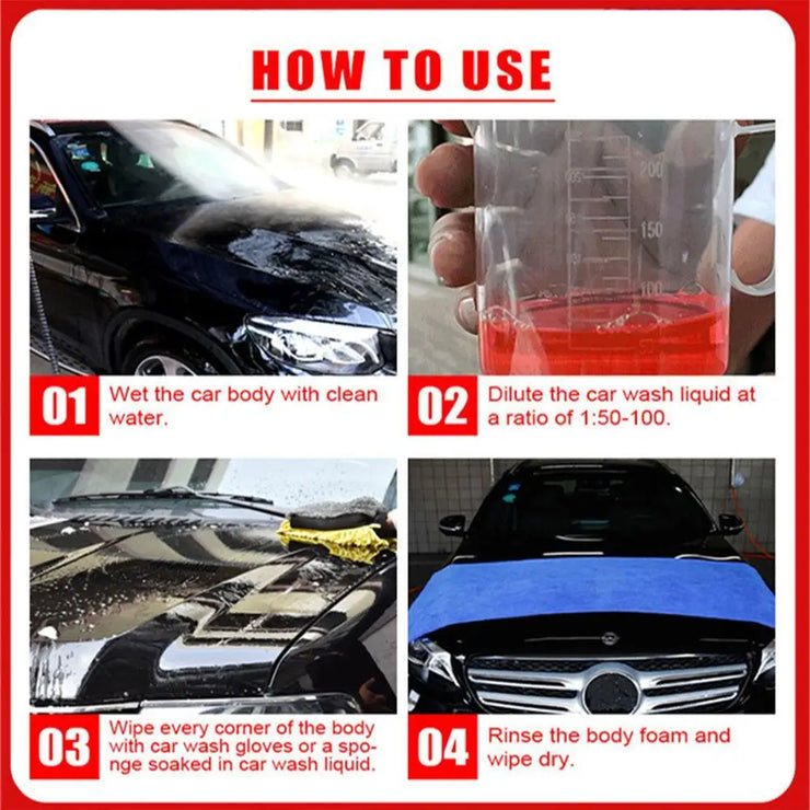 100ml Car Cleaning Foam Liquid Large Capacity High Concentration Super Foam