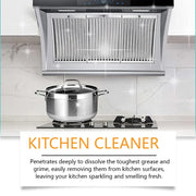 Kitchen Oil Stain Degreaser Pot Pan Stain Remover Grills Ovens Grease Cleaner