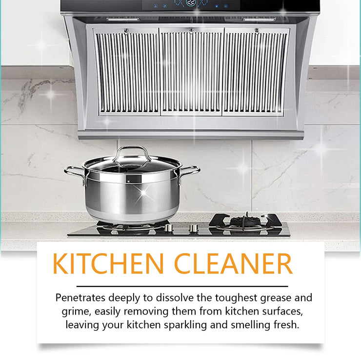 Kitchen Oil Stain Degreaser Pot Pan Stain Remover Grills Ovens Grease Cleaner