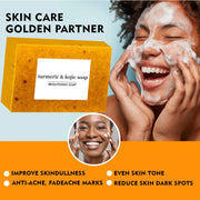 Turmeric Kojic Acid Glow Soap Dark Spot Acne Removal Even Skin Tone