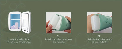 Large Ice Roller Facial Massager Cooling Beauty Tool for Face Eye & At-Home Spa Skincare