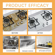 Kitchen Oil Stain Degreaser Pot Pan Stain Remover Grills Ovens Grease Cleaner