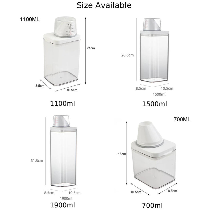 700/1100/1500/1900ml Laundry Detergent Dispenser