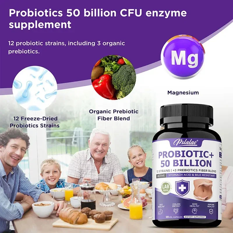 Probiotic 50 Billion CFU Gut Health Bloating Relief & Immunity for Men & Women