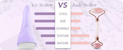 Large Ice Roller Facial Massager Cooling Beauty Tool for Face Eye & At-Home Spa Skincare