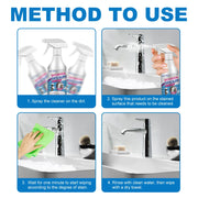 Pholex 2-in-1 Bathroom Stubborn Stains Cleaner Spray – Powerful Stain Remover for Bathtub & Toilet