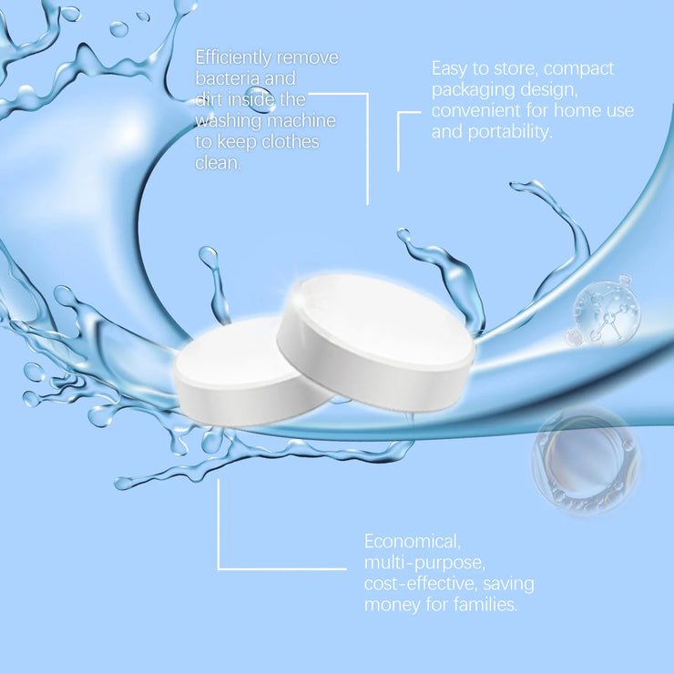Washing Machine Cleaning Effervescent Tablets Deep Cleaning Drum