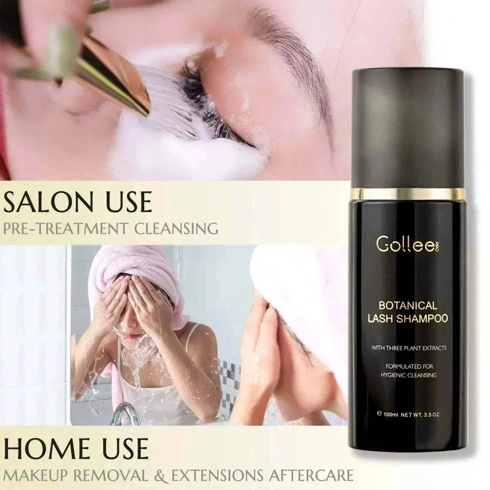 Gollee Eyelash Extension Cleanser 100ml Foam