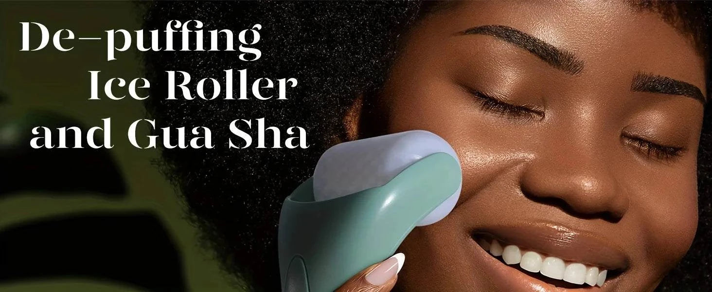 Large Ice Roller Facial Massager Cooling Beauty Tool for Face Eye & At-Home Spa Skincare