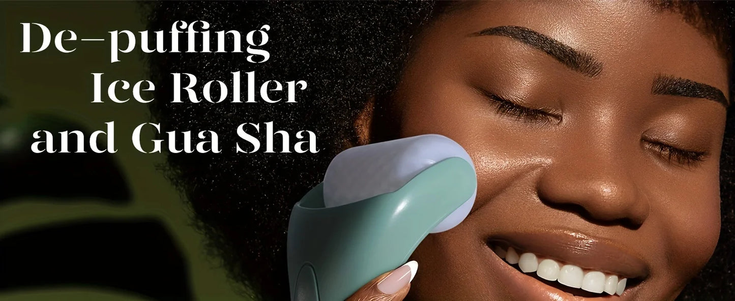 Large Ice Roller Facial Massager Cooling Beauty Tool for Face Eye & At-Home Spa Skincare