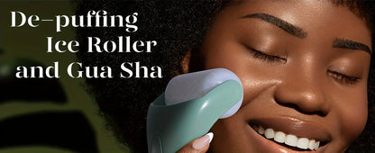 Large Ice Roller Facial Massager Cooling Beauty Tool for Face Eye & At-Home Spa Skincare