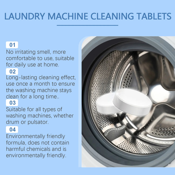 Washing Machine Cleaning Effervescent Tablets Deep Cleaning Drum