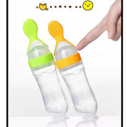 Squeezing Feeding Bottle Silicone Newborn Baby Training Rice Cereal