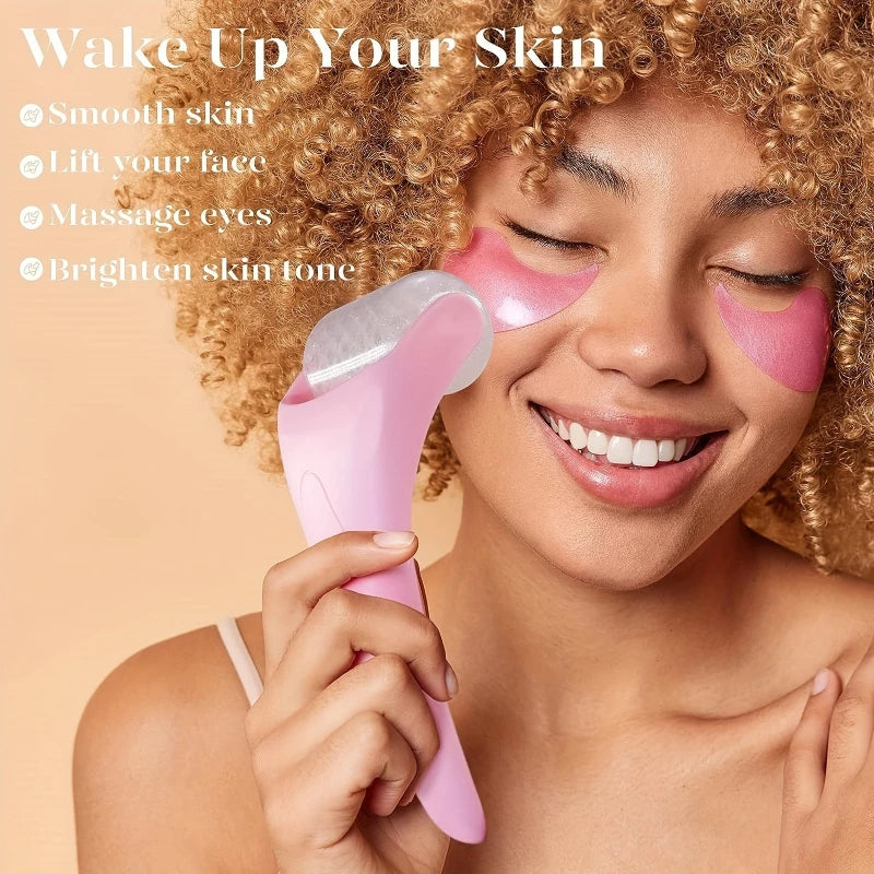 Large Ice Roller Facial Massager Cooling Beauty Tool for Face Eye & At-Home Spa Skincare