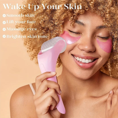 Large Ice Roller Facial Massager Cooling Beauty Tool for Face Eye & At-Home Spa Skincare