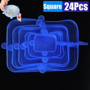 PCS Food Silicone Cover Stretch Lids Reusable Airtight Food Cap