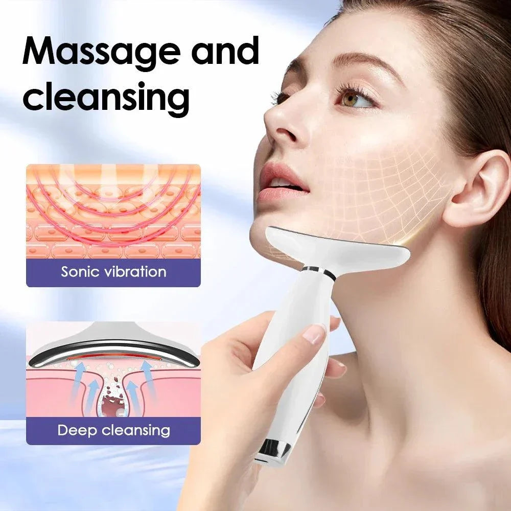 7 Color LED Face and Neck Lifting Device for Radiant Skin