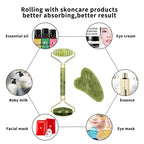 Gua Sha Massage Tool Set Natural Stone Face Jade Roller for SPA & Body