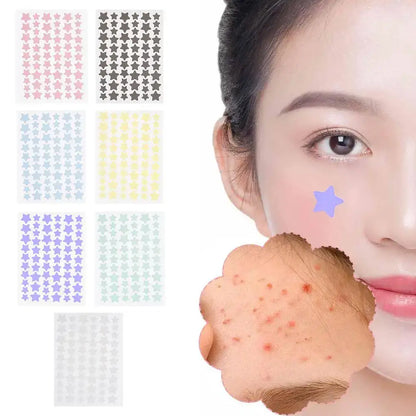 Invisible Acne Pimple Patches Colorful Blemish Stickers for Fast Spot Treatment & Skin Repair