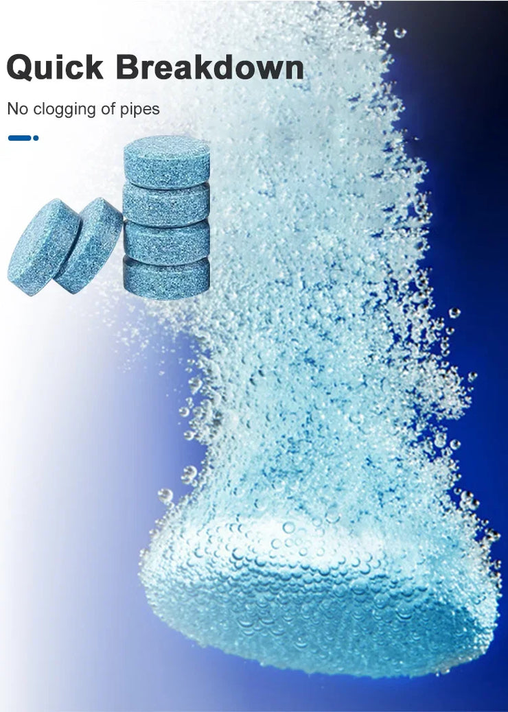 Car Windshield Washer Fluid Concentrated Tablets Solid Effervescent Wiper