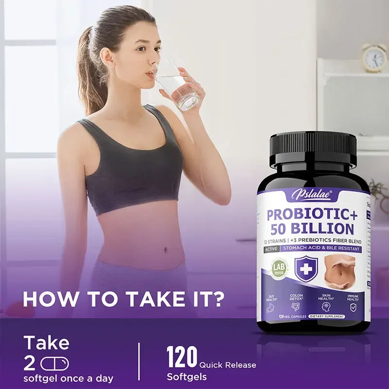 Probiotic 50 Billion CFU Gut Health Bloating Relief & Immunity for Men & Women