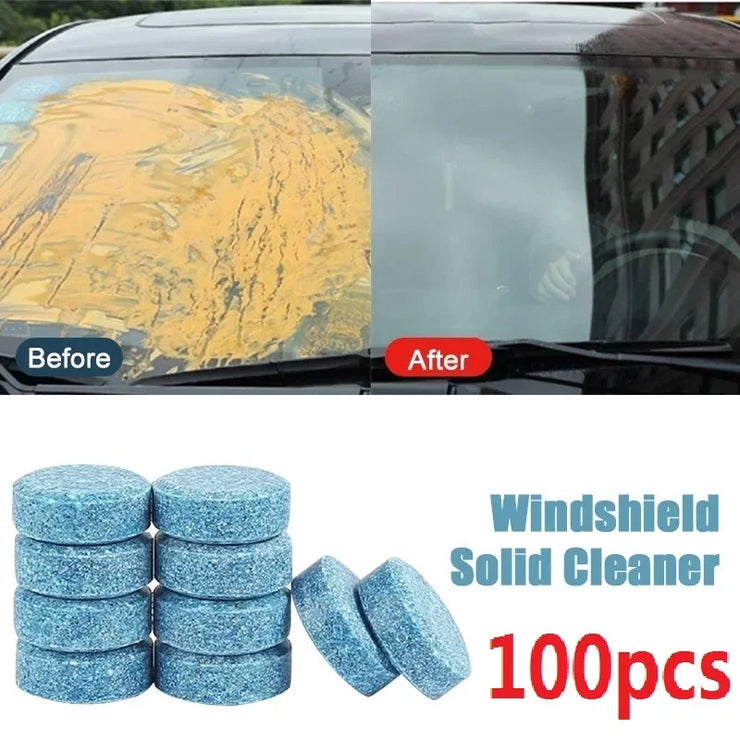 Car Windshield Washer Fluid Concentrated Tablets Solid Effervescent Wiper