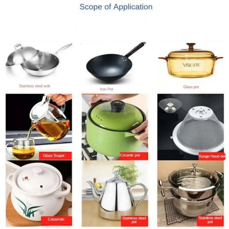 Pan Bottom Cleaning Decontamination Agent Kitchen Blackening Scale Remover