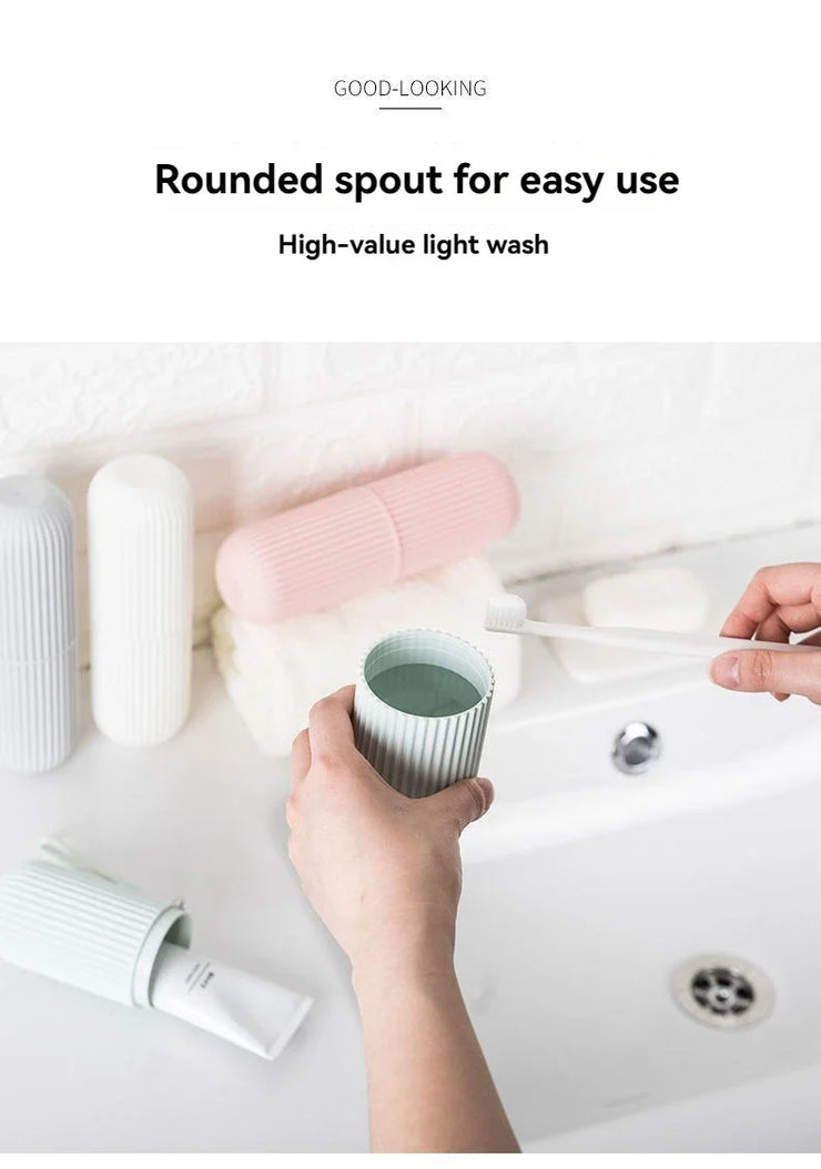 Portable Toothpaste Toothbrush Protect Holder Case Travel Camping Storage Box