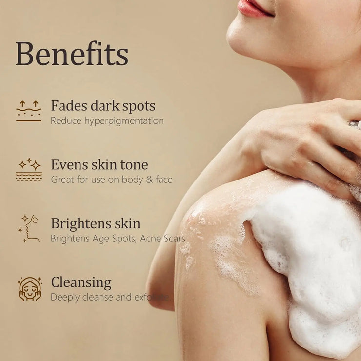 Turmeric Kojic Acid Glow Soap Dark Spot Acne Removal Even Skin Tone