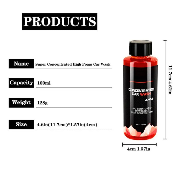100ml Car Cleaning Foam Liquid Large Capacity High Concentration Super Foam