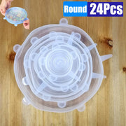 PCS Food Silicone Cover Stretch Lids Reusable Airtight Food Cap