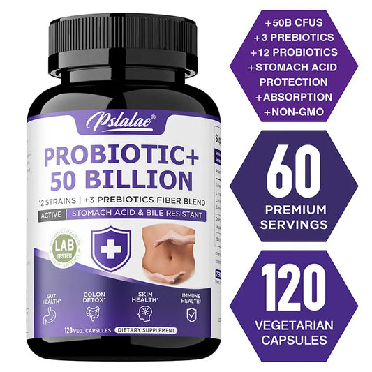 Probiotic 50 Billion CFU Gut Health Bloating Relief & Immunity for Men & Women
