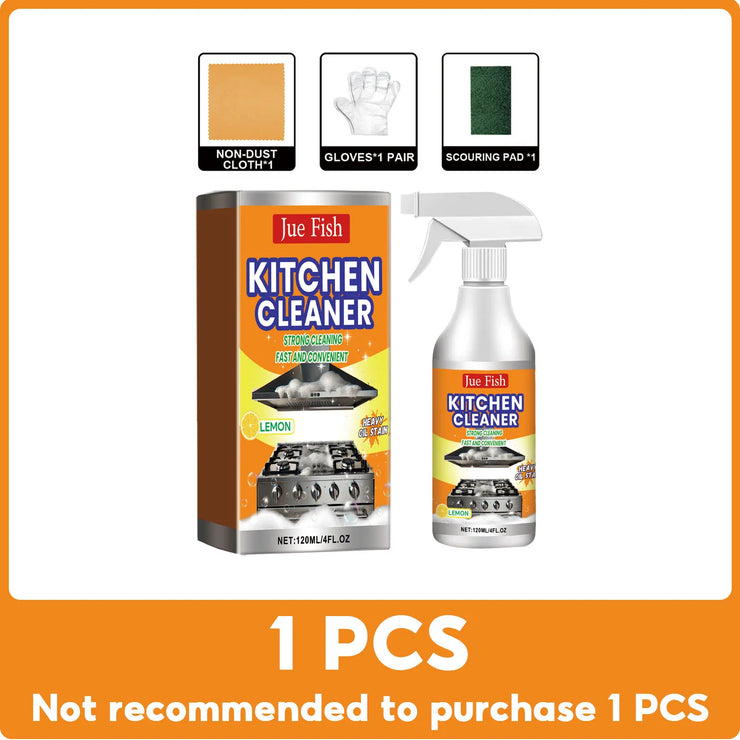 Kitchen Oil Stain Degreaser Pot Pan Stain Remover Grills Ovens Grease Cleaner